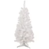 Christmas Central 4' Pre-Lit White Pine Slim Artificial Christmas Tree - Pink Lights