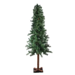 Christmas Central 7' Slim Traditional Woodland Alpine Artificial Christmas Tree Unlit