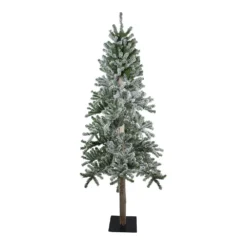 Christmas Central 6ft Flocked Alpine Artificial Christmas Tree - Unlit