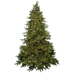 Christmas Central 7.5' Pre-Lit Birch River Fir Artificial Christmas Tree Candlelight Clear Lights