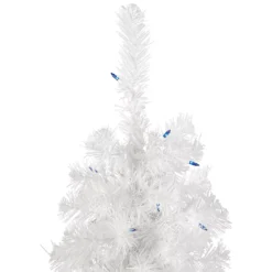 Christmas Central 4' Pre-Lit Slim White Pine Artificial Christmas Tree - Blue Lights 5 Christmas Central 4' Pre-Lit Slim White Pine Artificial Christmas Tree - Blue Lights -Christmas Central Shop 6046371 ALT2