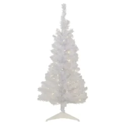 Christmas Central 4' Pre-lit Rockport White Pine Artificial Christmas Tree Clear Lights