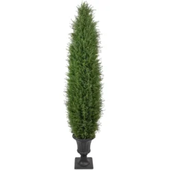 Christmas Central 5' Artificial Cedar Pine Arborvitae Tree In Urn Style Pot Unlit