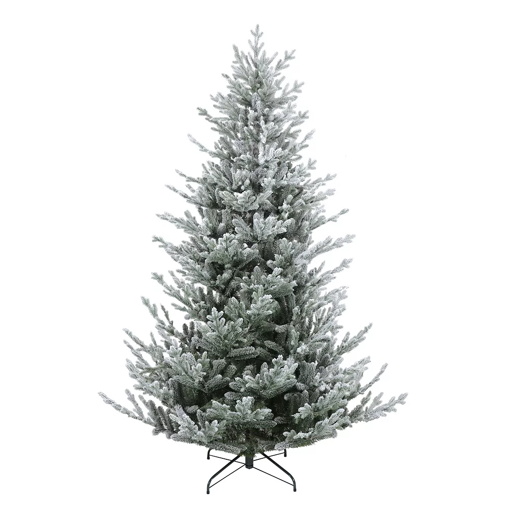 Christmas Central 7.5' Flocked Little River Fir Artificial Christmas Tree - Unlit 1 Christmas Central 7.5' Flocked Little River Fir Artificial Christmas Tree - Unlit