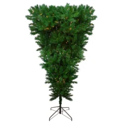 Christmas Central Pre-lit Sugar Pine Artificial Upside Down Christmas Tree - Clear LED Lights