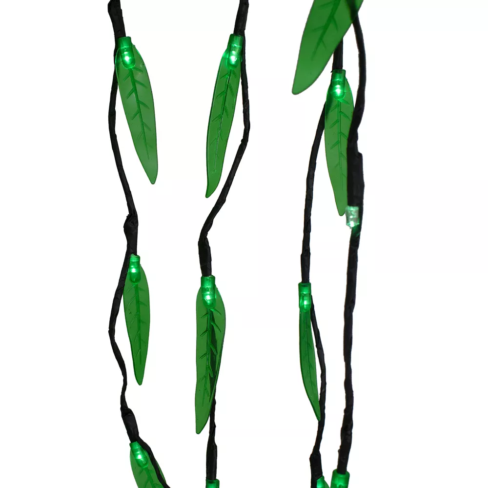 Christmas Central 6' Lighted Christmas Willow Tree Outdoor Decoration - Green LED Lights 3 Christmas Central 6' Lighted Christmas Willow Tree Outdoor Decoration - Green LED Lights - Image 3