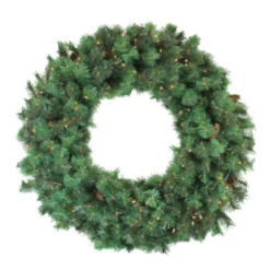 Christmas Central 48" Pre-Lit Royal Oregon Pine Artificial Christmas Wreath - Clear Lights
