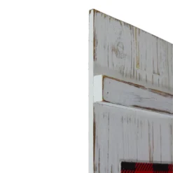 Christmas Central 47.5" Red Buffalo Plaid Wooden Noel Christmas Wall Sign -Christmas Central Shop 6051465 ALT2