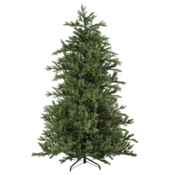 Christmas Central 9' Pre-Lit Full Oregon Noble Fir Artificial Christmas Tree - Warm White LED Lights