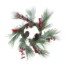 Christmas Central Berries With Pine Cones And Pine Sprigs Artificial Christmas Wreath - 32-Inch Unlit