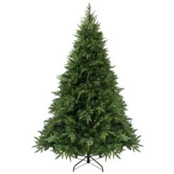 Christmas Central 6.5' Pre-Lit Full Silverthorne Fir Artificial Christmas Tree - Warm White LED Lights