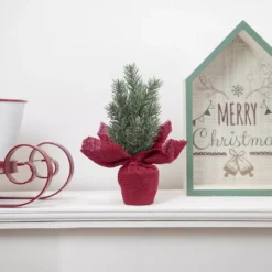 Christmas Central 11.75" Green Merry Christmas 3-D House Wall Sign -Christmas Central Shop 6052316 ALT2
