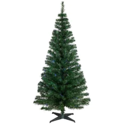 Christmas Central 6' Multi-Color Fiber Optic Pine Christmas Tree