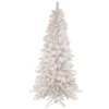 Christmas Central 6.5' Pre-Lit Medium Flocked Norway Pine Artificial Christmas Tree Warm White LED Lights