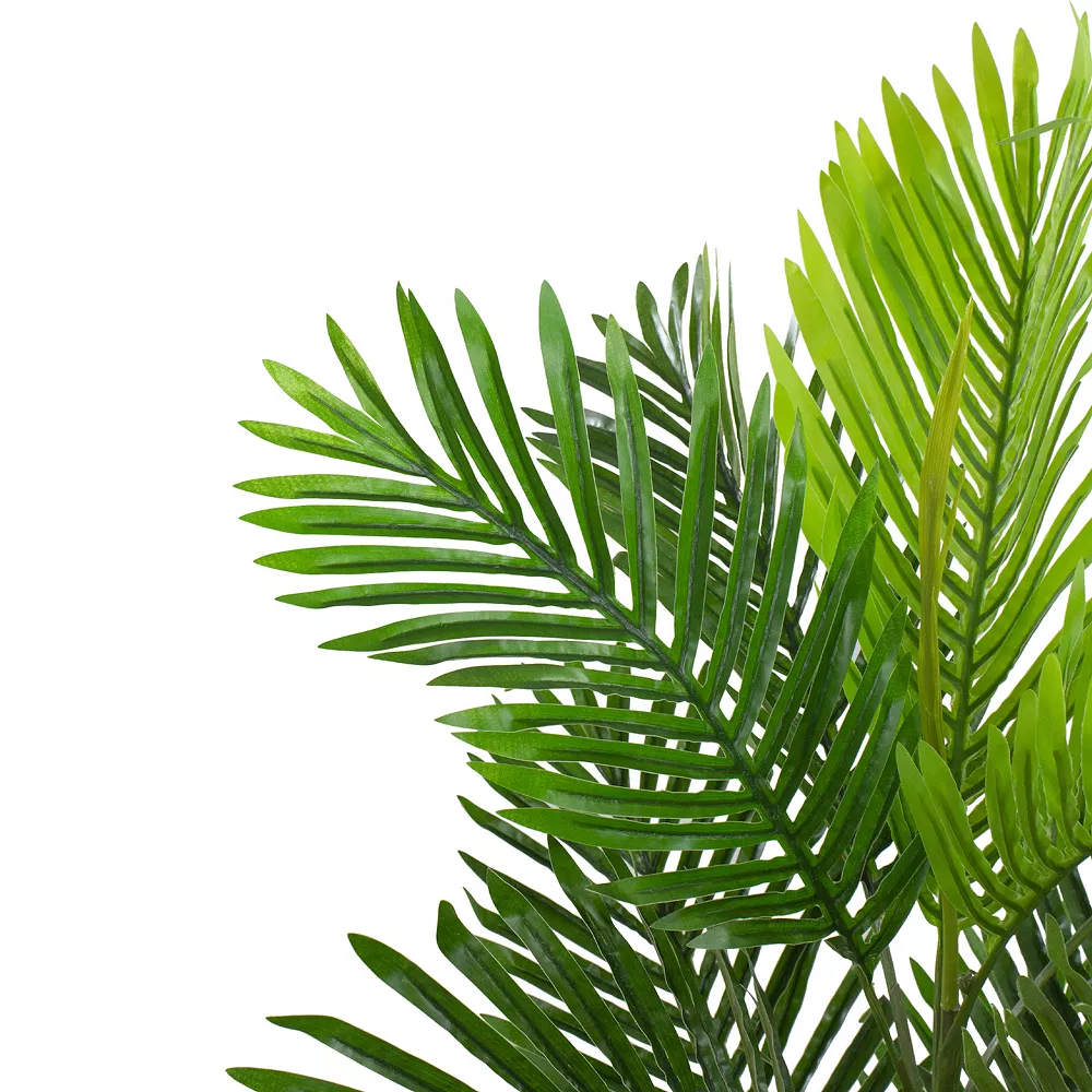 Christmas Central 40" Potted Two Tone Green Artificial Tropical Mini Palm Tree 3 Christmas Central 40" Potted Two Tone Green Artificial Tropical Mini Palm Tree - Image 3