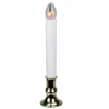 Christmas Central White Flicker Flame Christmas Candle Lamp - 8.75 Inch