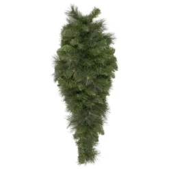 Christmas Central 32" Beaver Pine Artificial Christmas Teardrop Swag Unlit