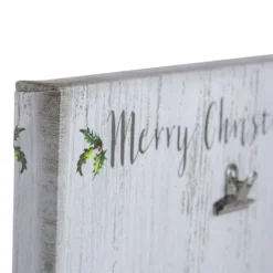 Christmas Central 10" Car And Gifts Merry Christmas Canvas Wall Art With Photo Clip -Christmas Central Shop 6052653 ALT2