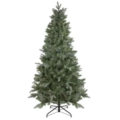 Christmas Central 6.5' Pre-Lit Slim Granville Fraser Fir Artificial Christmas Tree Clear Lights