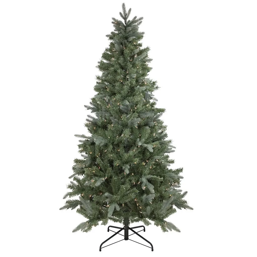 Christmas Central 6.5' Pre-Lit Slim Granville Fraser Fir Artificial Christmas Tree Clear Lights 1 Christmas Central 6.5' Pre-Lit Slim Granville Fraser Fir Artificial Christmas Tree Clear Lights