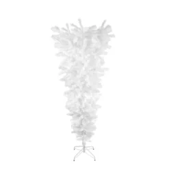 Christmas Central 5.5' X 38" White Upside Down Spruce Medium Artificial Christmas Tree - Unlit