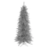 Christmas Central 9’ Silver Tinsel Slim Artificial Christmas Tree - Unlit