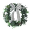 Christmas Central Bow And Pine Cone Artificial Christmas Wreath - 24-Inch Unlit