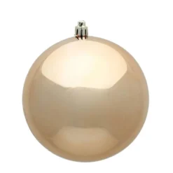 Christmas Central Shiny Champagne Gold Shatterproof Christmas Ball Ornament 2.75" (70mm)