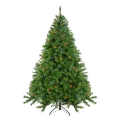 Christmas Central 7.5' Pre-Lit Chatham Pine Artificial Christmas Tree Multi-Color Lights