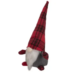 Christmas Central 13" Red And Black Plaid Gnome Christmas Figure -Christmas Central Shop 6052933 ALT2
