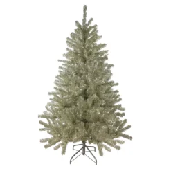 Christmas Central 6' Unlit Medium Sheer Champagne Tinsel Artificial Christmas Tree