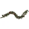 Christmas Central 6' X 9" Pre-Lit Decorated Frosted Pine Cone And Berries Artificial Christmas Garland