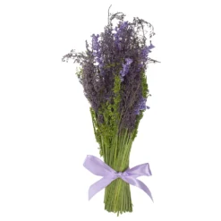 Christmas Central Lavender Artificial Springtime Bouquet Purple And Green 12"