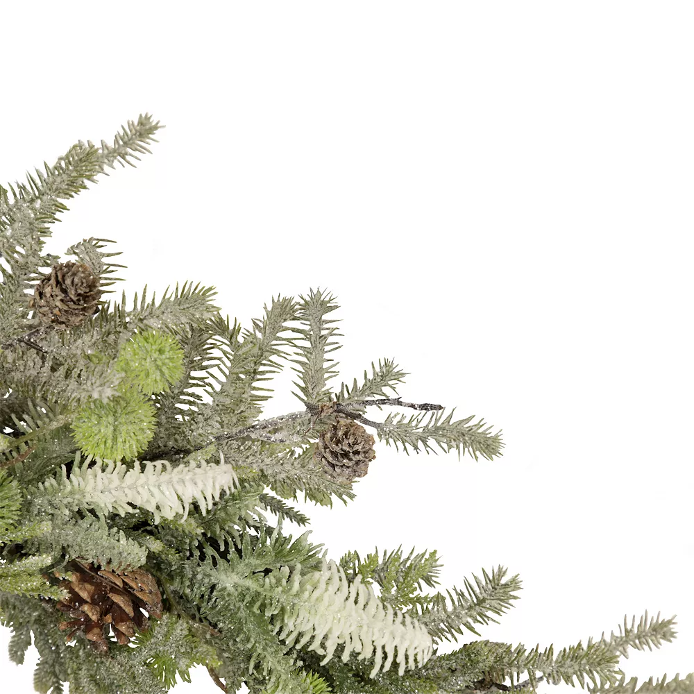 Christmas Central Frosted Pine And Pinecone Christmas Wreath 30-Inch Unlit 3 Christmas Central Frosted Pine And Pinecone Christmas Wreath 30-Inch Unlit - Image 3