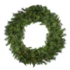 Christmas Central Canyon Pine Mixed Artificial Christmas Wreath - 48-Inch Clear Lights