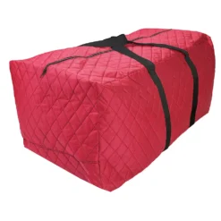 Christmas Central Quilted Red Christmas Holiday Storage Bag