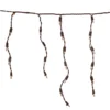 Christmas Central 100 Count Clear Mini Icicle Christmas Lights - 3.5 Ft Brown Wire