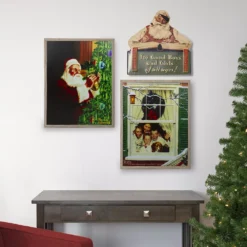Christmas Central 19" Lighted Norman Rockwell 'Oh Boy! It's Pop With A New Plymouth' Christmas Wall Art 5 Christmas Central 19" Lighted Norman Rockwell 'Oh Boy! It's Pop With A New Plymouth' Christmas Wall Art -Christmas Central Shop 6099712 ALT2