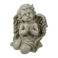 Christmas Central 6" Weathered Praying Cherub Outdoor Garden Statue