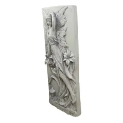 Christmas Central 31" Ivory Fairy And Lily Flower Wall Plaque -Christmas Central Shop 6139847 ALT2