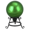 Christmas Central 10" Emerald Green Shiny Outdoor Garden Gazing Ball