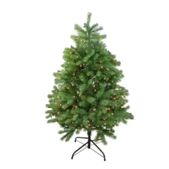 Christmas Central 4' Pre-Lit Sierra Noble Fir Artificial Christmas Tree Clear Lights