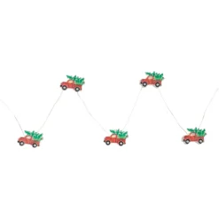 Christmas Central 20-Count LED Truck Hauling Tree Micro Christmas Light Set 6ft Clear Wire